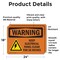Signmission Keep Electrical Panel Clear With Symbol OSHA Warning Sign, Vinyl Decal, 24in W x 18in L, 2PK OS-2PACK-WS-D-1824-L-12209 - alternate 4